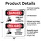 Signmission Look Out For Forklifts Bilingual, Vinyl Decal, 14 in x 10 in OS-2PACK-DS-D-1014-VS-1440 - alternate 6